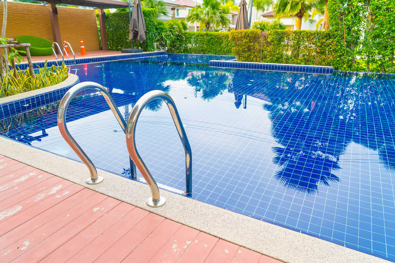Backyard swimming pool step by step