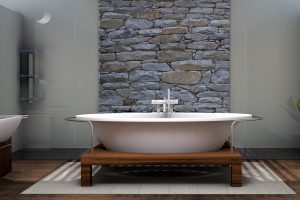 How to put stone on the wall